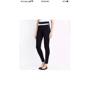 J. Crew Black The GiGi Pant Side ZIP Size Petite 6
